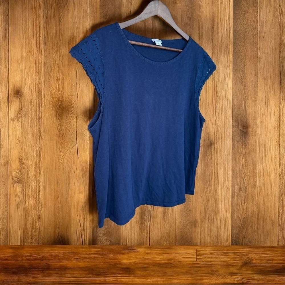 J. Crew Deep Blue Tank Top